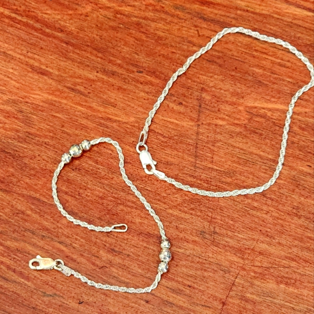 Two Silver Women's Bracelet